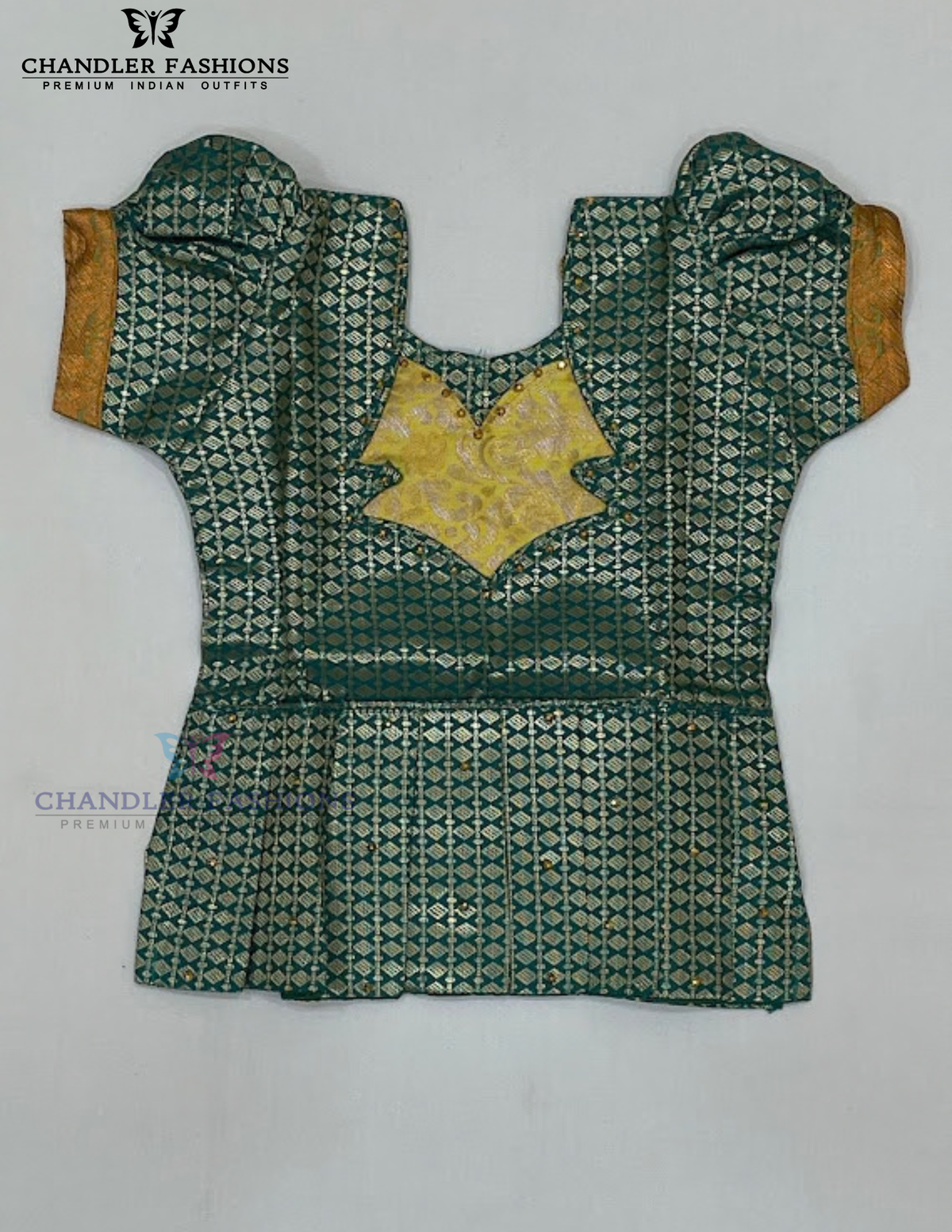 Yellow Color Silk With Stone Work Langa Set In Chandler