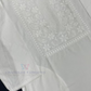 White Color Embroidery Work Cotton Kurti With Pocket In Suncity