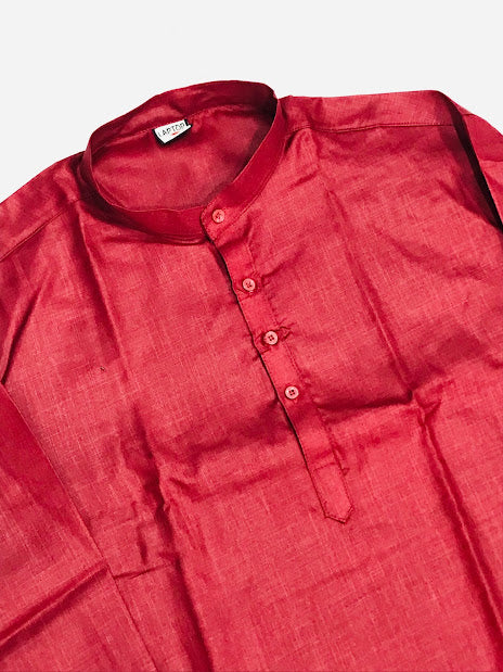 Maroon Color Men's Kurta in Globe