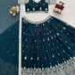 Embroidery And Sequins Work Lehenga Choli In Mesa