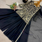 Black Color Georgette Embroidery Work Palazzo Suits In Tempe
