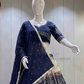 White And Blue Color Cotton With Printed Work Chaniya Choli Near Me