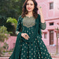 Foil Printed Zari And Embroidery Sequins Work Salwar Suits Near Me