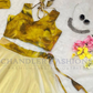 Yellow Color Organza Silk Lehenga Choli With Print Work Near Me