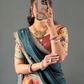 Golden Brown And Green Color Tissue Cotton Silk With Zari Work Lehenga Choli With Dupatta Near Me
