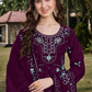 Purple Color Georgette with Embroidery Khatli Work Suit For Women In Near Me