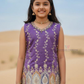 Purple Color Silk With Embroidery And Sequins Work Sharara Suits Near Me