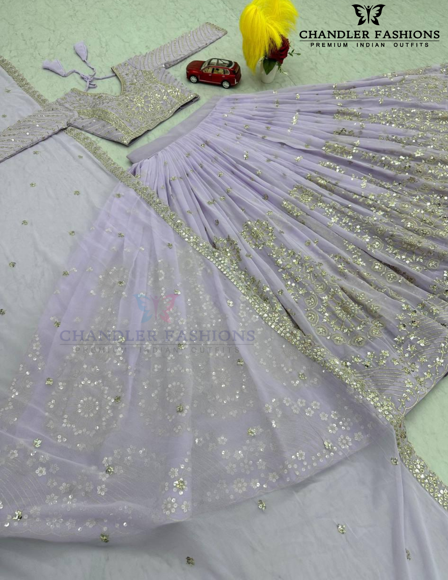 Elegant Lavender Color Lehenga Choli In Yuma