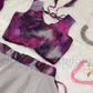 Purple Color Jimmy Organza Silk Lehenga Choli With Print Work Near Me