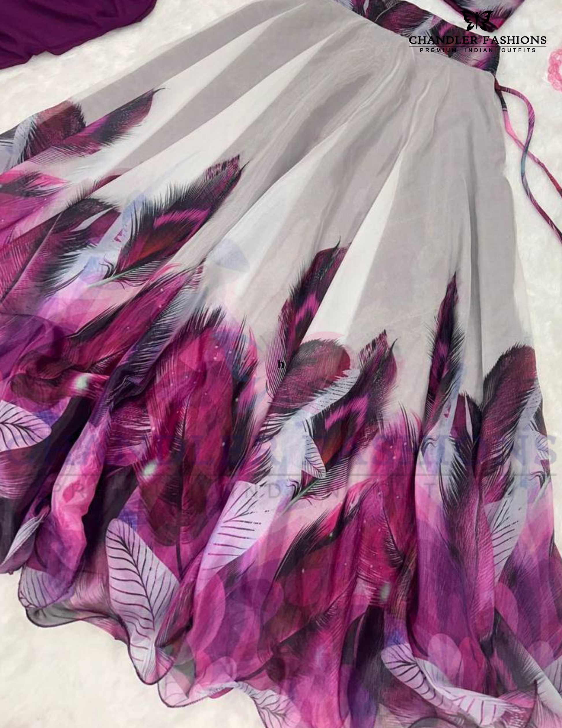Purple Color Jimmy Organza Silk Lehenga Choli In Chandler