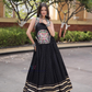 Charming Black Color Rayon With Gamthi And Mirror Work Chaniya Choli For Women