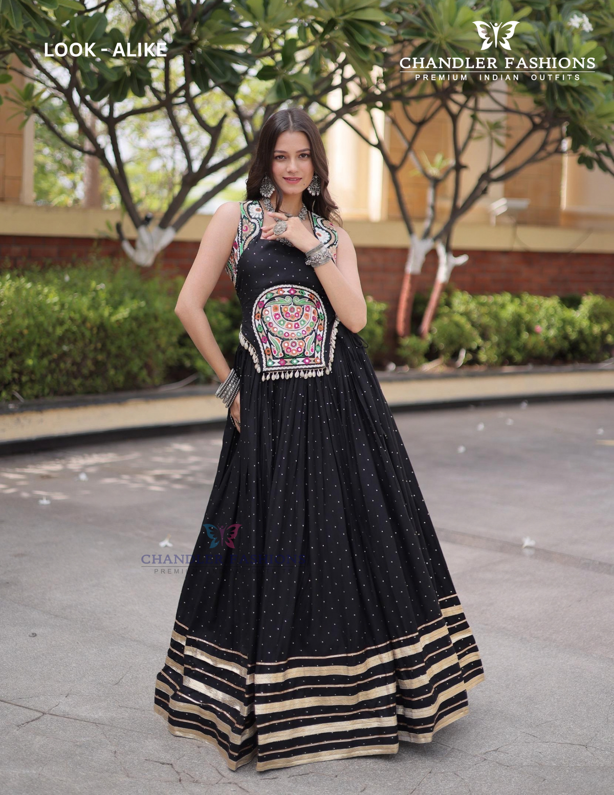 Charming Black Color Rayon With Gamthi And Mirror Work Chaniya Choli For Women