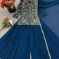 Pretty Blue Color Georgette Palazzo Suits In Chandler