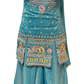 Amazing Teal Green Color Silk With Embroidery Work Sharara Suits With Dupatta For Women