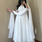 White Color Georgette Anarkali Gown In USA