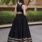 Black Color Rayon With Gamthi And Mirror Work Chaniya Choli In USA