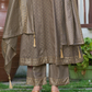 Light Brown Color Embroidery Work Salwar Suits In USA