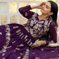 Purple Color Georgette Gown Near  Me