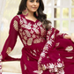 Maroon Color Georgette Gown Near Me