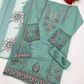 Green Color Heavy Cotton With Embroidery Work Salwar Suits In USA