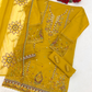 Mustard Yellow Color Cotton With Embroidered And Sequins Work Salwar Suits In USA