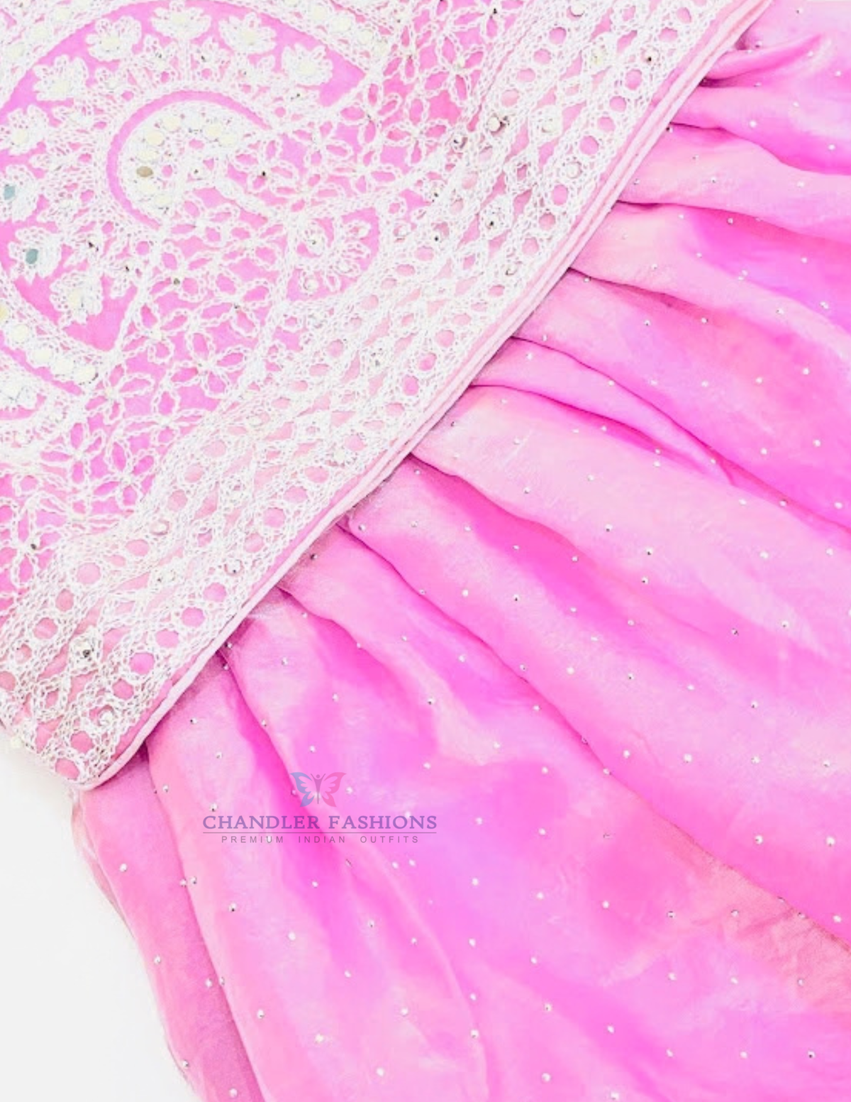 Mirror Work Choli With Dupatta In Mesa