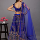 Party Wear Velvet Lehenga Choli For Women In USA