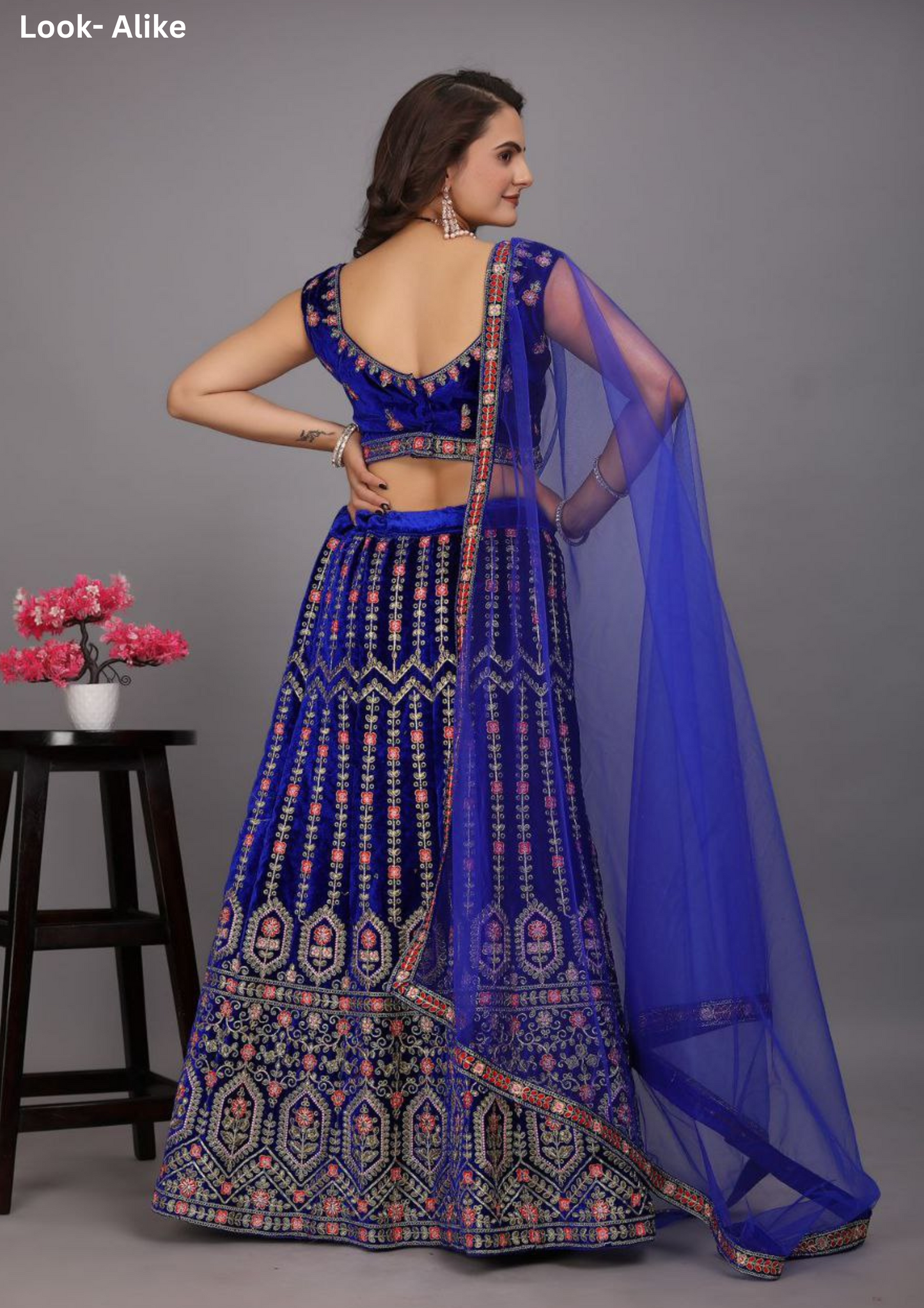 Party Wear Velvet Lehenga Choli For Women In USA