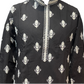 Pretty Black Color Embroidery Work Men kurta Suits For Men