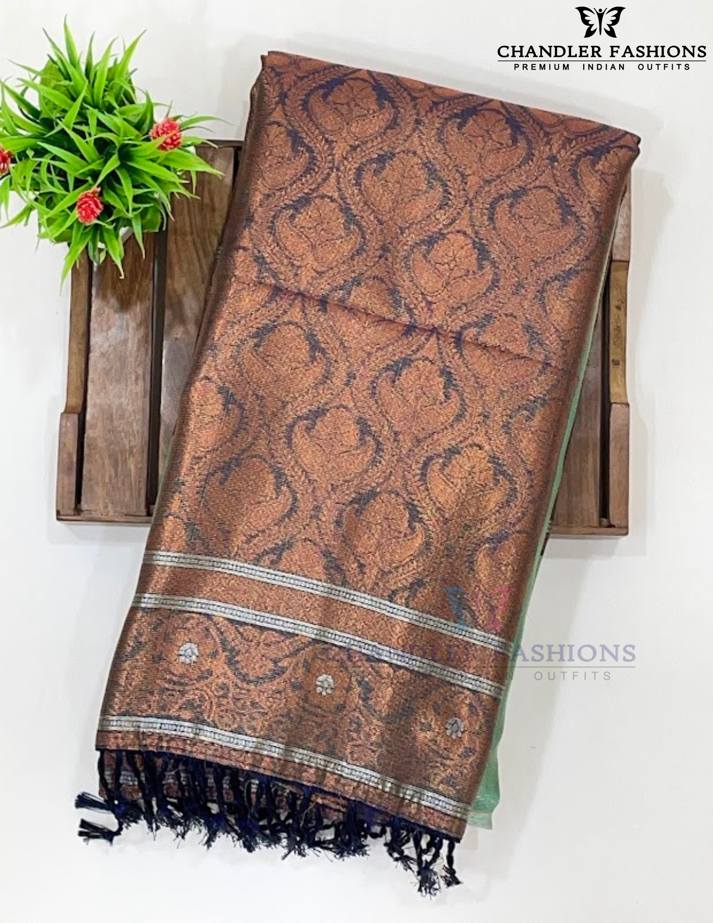 Wonderful Green Color Tissue Silk Saree For Women Near Me