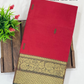 Elegant Red Color Cotton Saree With Zari Work Near Me