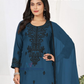 Blue Color Rayon With Thread Work Palazzo Suits Near Me