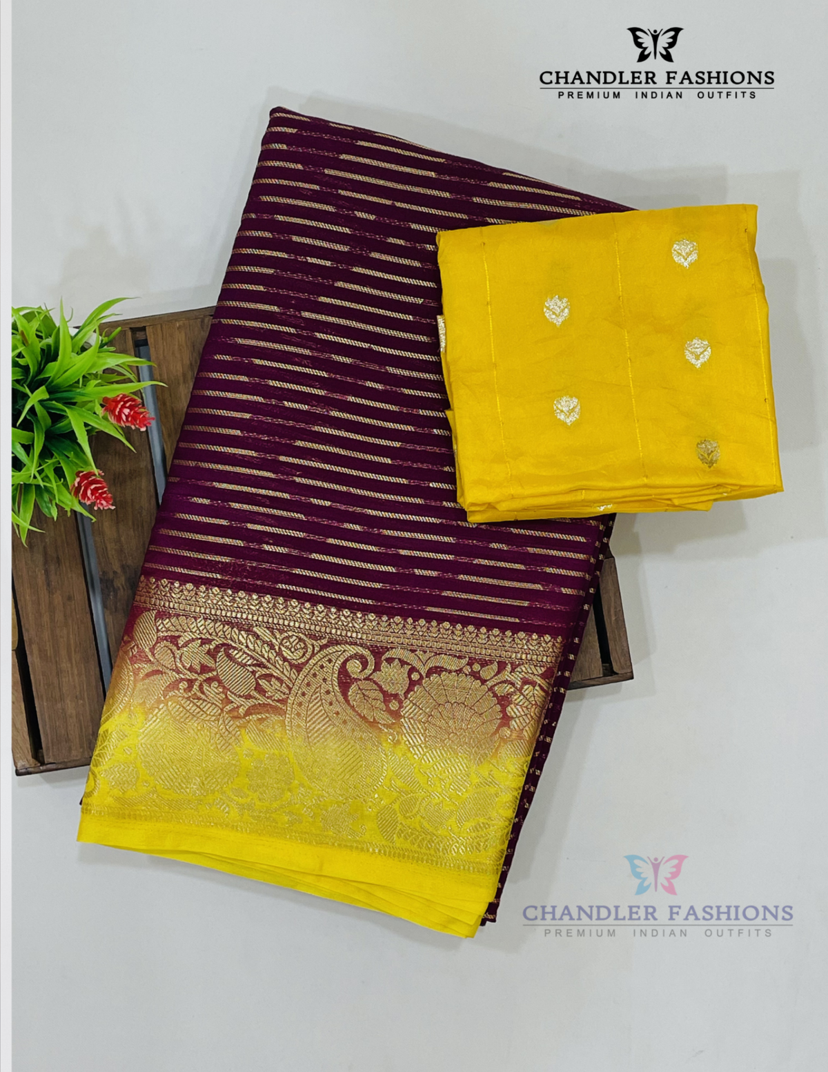 Delightful Magenta Color Georgette Saree With Zari Work Near Me