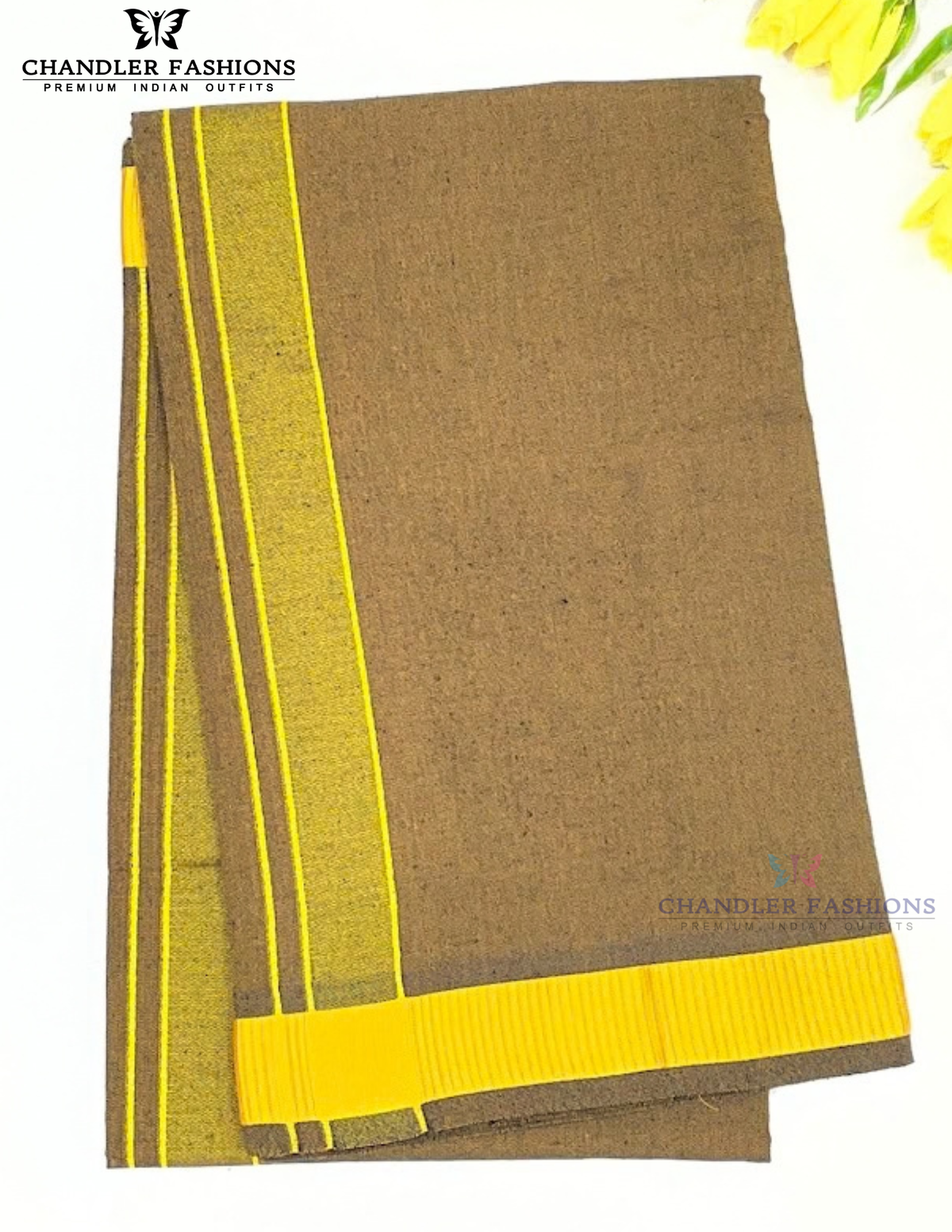Brown Color Cotton Dhoti Near Me