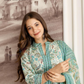 Elegant Skyblue Color Cotton Printed Work Salwar Suits With Dupatta Set