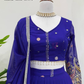 Attractive Blue Color Thread And Sequins Work Lehenga Choli Near Me
