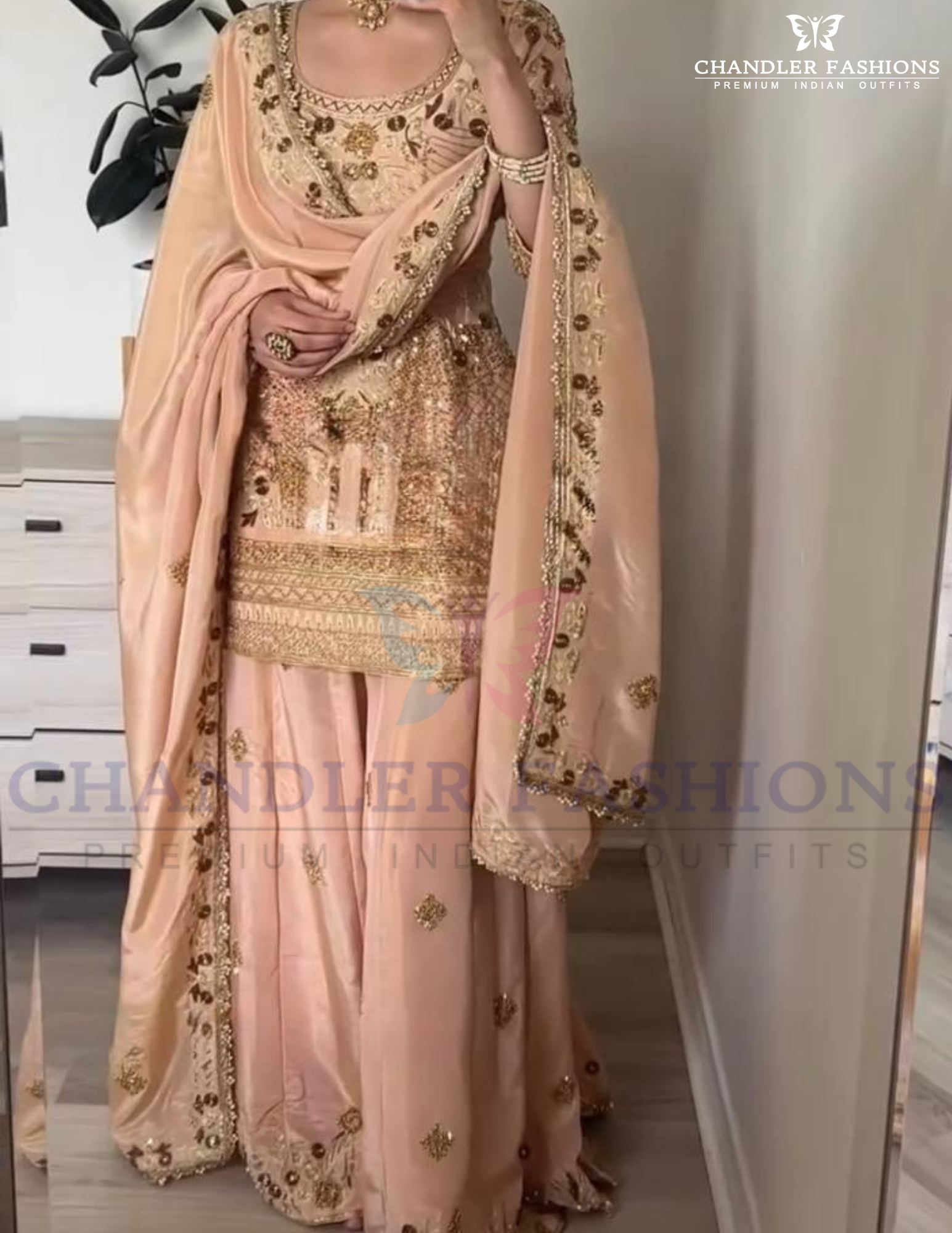 Jalpari Cotton Embroidery Work And Designer Palazzo Suits In USA