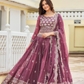 Attractive Pink Color Designer Faux Georgette Sequins Work Lehenga Near Me