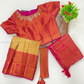 Pleasing Pink Color Art Silk Choli Sets With Stone Work And Belt Near Me