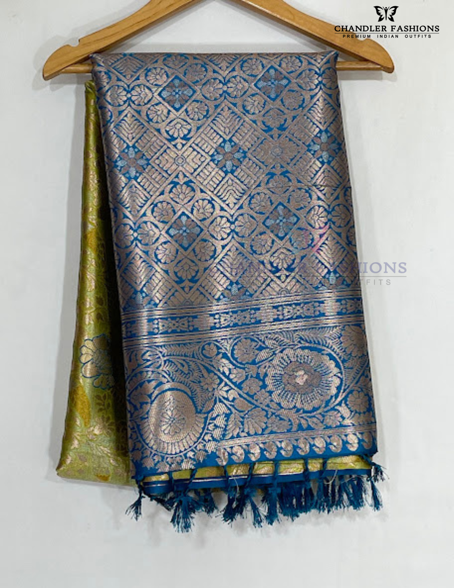 Alluring Green Color Art Silk Saree With Designer Zari Work Near Me
