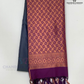 Gray Color Soft Silk Saree With Contrast Rich Pallu And Tassels In USA