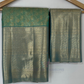 Sea Green Color Pure Kanchi Silk With Unique Motifs Gold Zari Work Saree Near Me