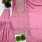 Attractive Pink Color Chinon With Sharara Suits in Suncity