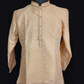 Beige Color Brocade With Lining Kurta With Pajama Pant Near Me