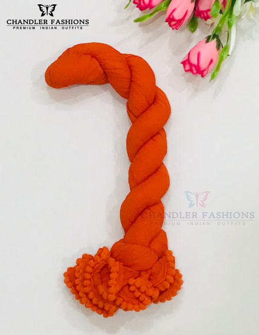 Elegant Orange Colored Chiffon Dupatta For Women