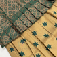 Green And Yellow Color Silk Langa Set With Stone Work In Suncity