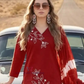 Maroon Color Cotton With Embroidery Work Salwar Suits Near Me