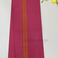 Pink Color With Yellow Border Cotton Dhoti Near Me