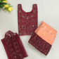 Attractive Maroon Color Girls Choli Sets