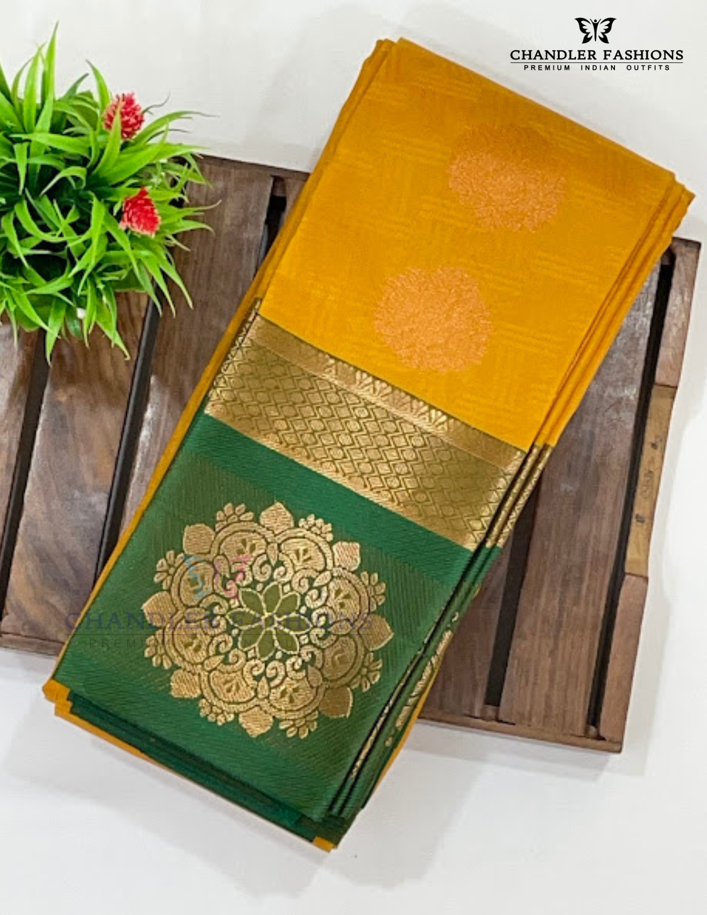 Elegant Yellow Color Art Silk With Zari Work Saree Near Me